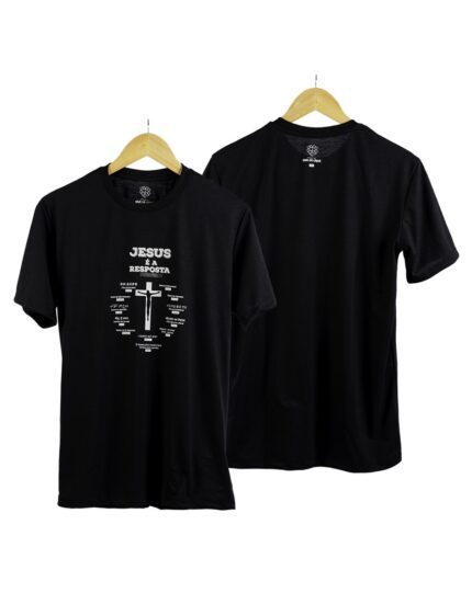 Camiseta Preta - Jesus é a Resposta